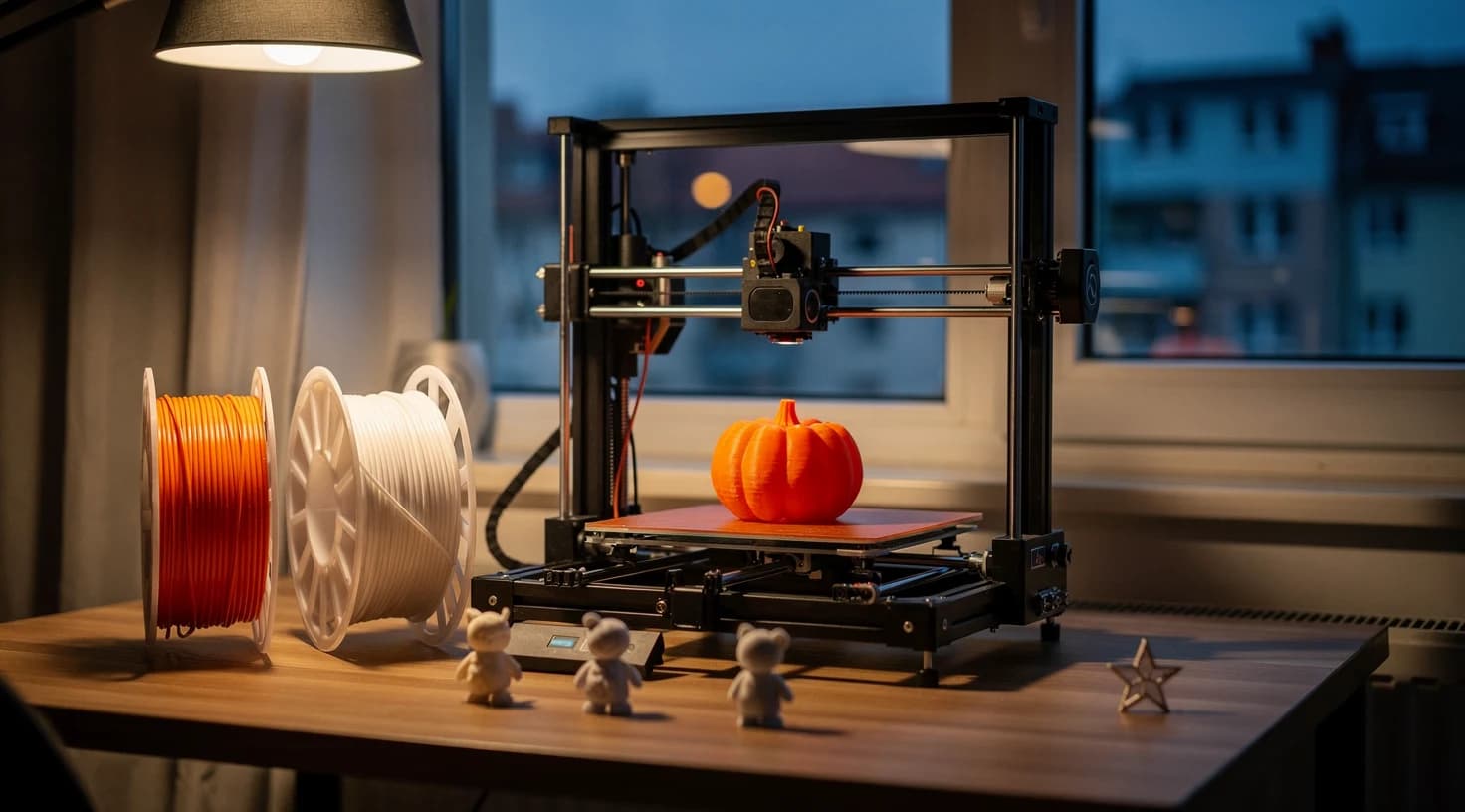 Filament PLA czy HIPS przed Halloween i świętami: który wybrać na pierwsze wydruki
