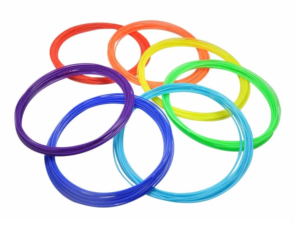 Filament PCL wkład długopis 3d 50° ZESTAW WKŁADY FILAMENTY DO DŁUGOPISU 3D PEN 5m x 10szt 50m FILAMENTÓW