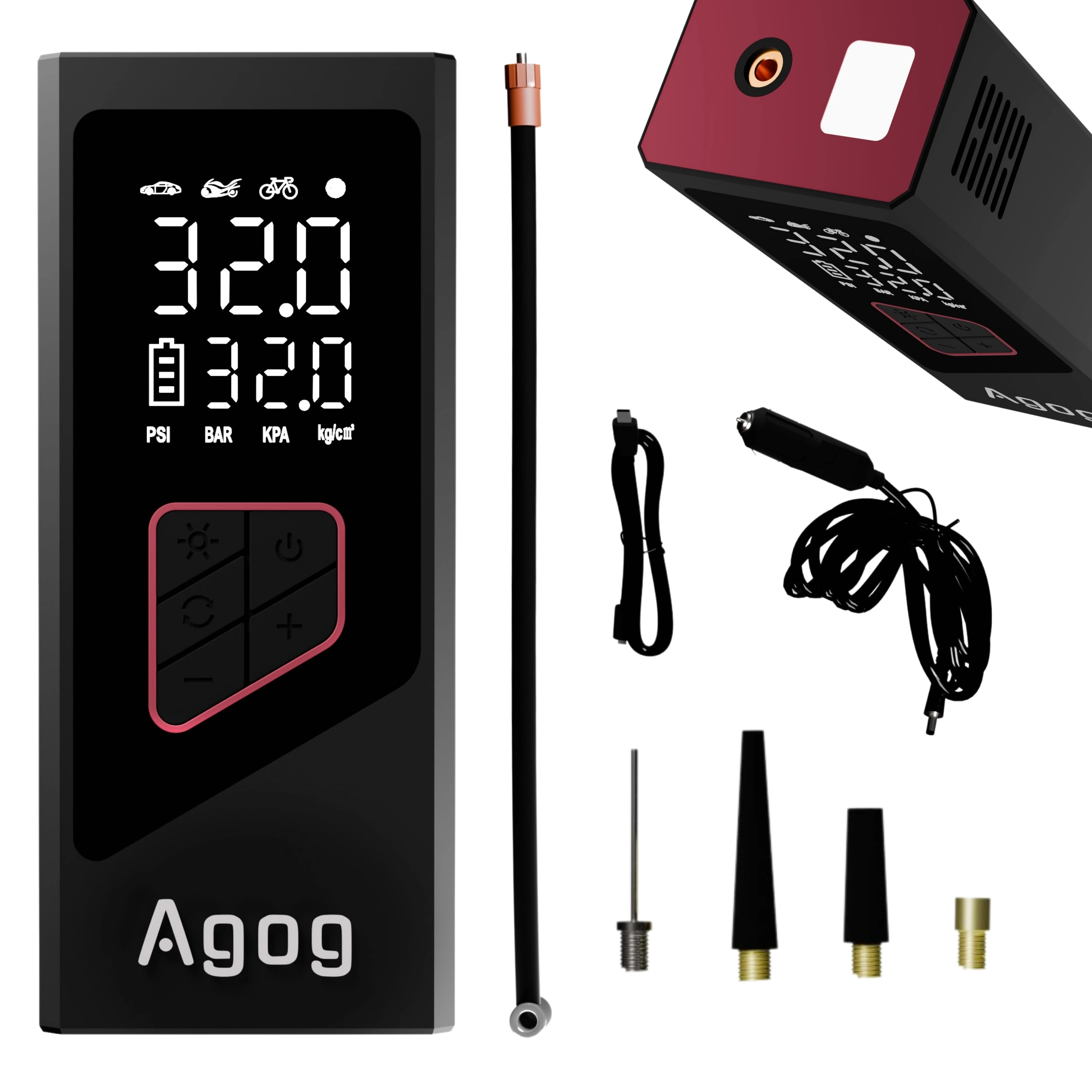 kompresor przenosny z akumalatorem powerbank agog r22