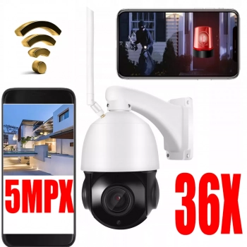 Kamera wifi dvx obrotowa zewnetrzna ptz zoom karta sd sledzenie